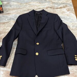 Michael Kors dark Navy Blue Blazer with Gold Buttons